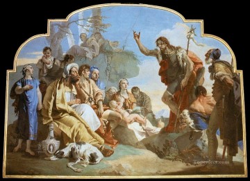 ジョバンニ・バティスタ・ティエポロ Painting - ジョバンニ・バティスタ・ティエポロを説教する洗礼者ヨハネ